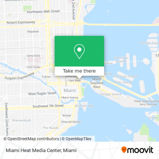 Miami Heat Media Center map