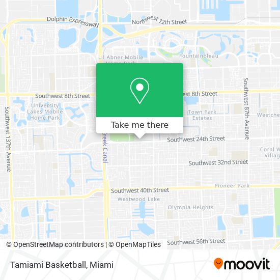 Tamiami Basketball map