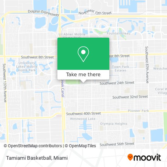 Mapa de Tamiami Basketball