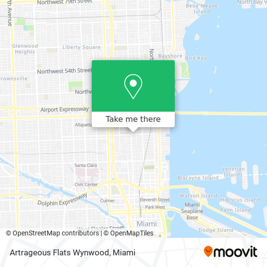 Artrageous Flats Wynwood map