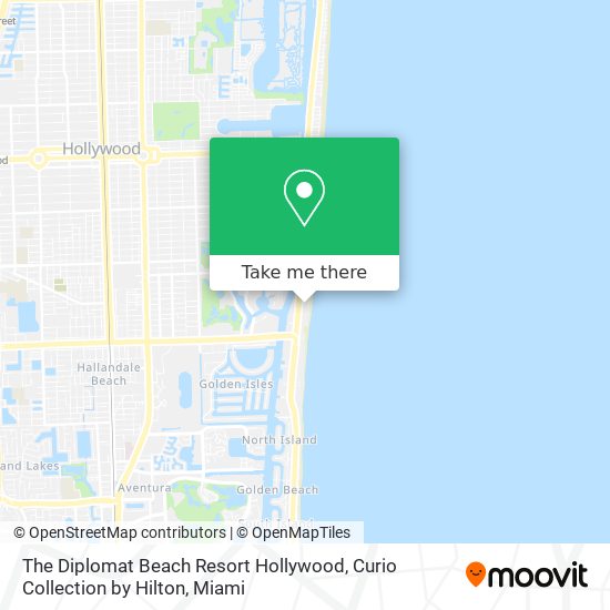 Mapa de The Diplomat Beach Resort Hollywood, Curio Collection by Hilton