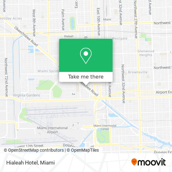 Hialeah Hotel map