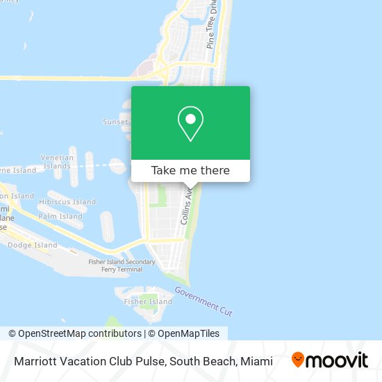 Mapa de Marriott Vacation Club Pulse, South Beach