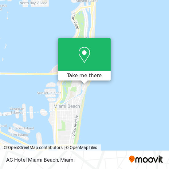AC Hotel Miami Beach map