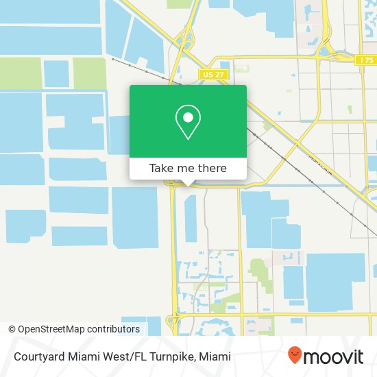 Mapa de Courtyard Miami West / FL Turnpike