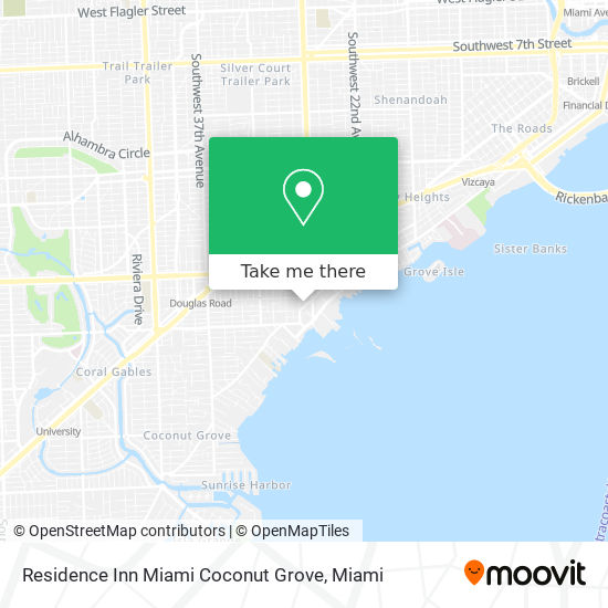 Mapa de Residence Inn Miami Coconut Grove