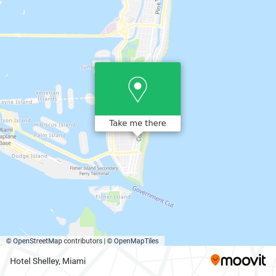 Hotel Shelley map