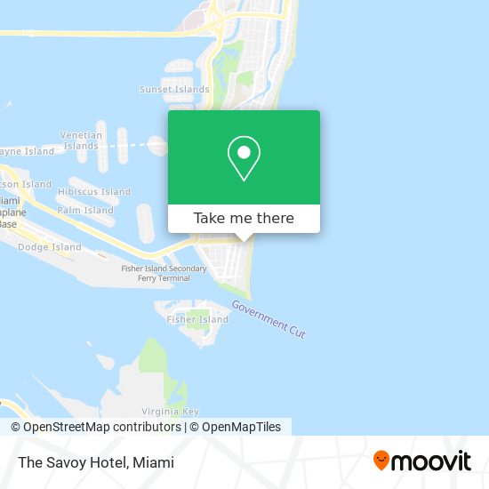 The Savoy Hotel map