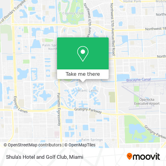 Shula's Hotel and Golf Club map