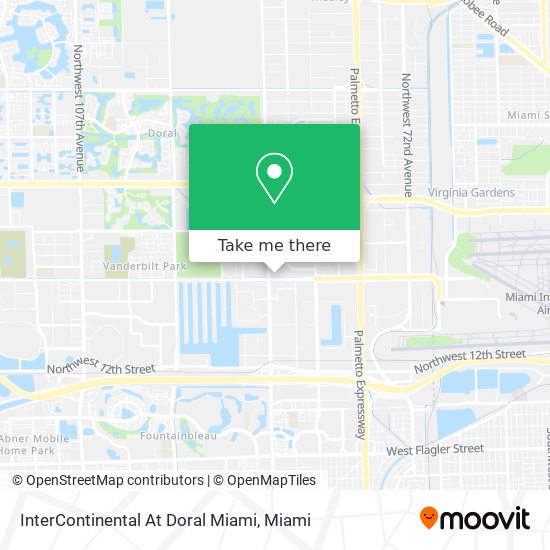 InterContinental At Doral Miami map