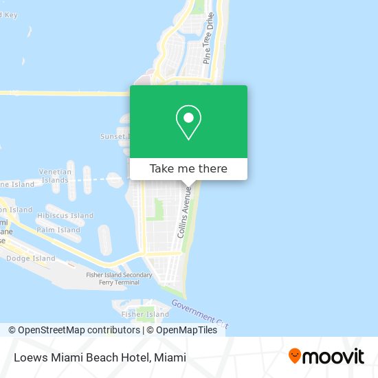 Loews Miami Beach Hotel map