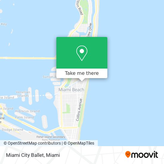 Miami City Ballet map