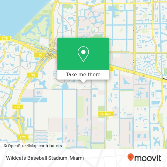Wildcats Baseball Stadium map