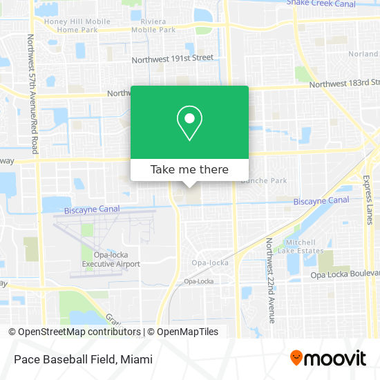 Pace Baseball Field map