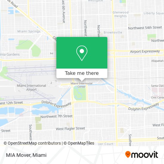 MIA Mover map