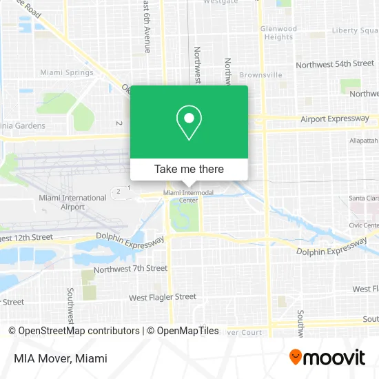 MIA Mover map