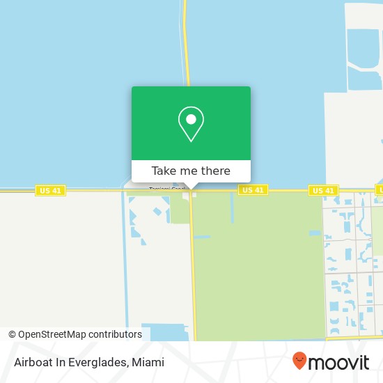 Mapa de Airboat In Everglades