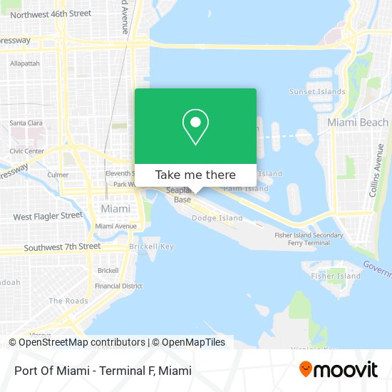 Port Of Miami - Terminal F map