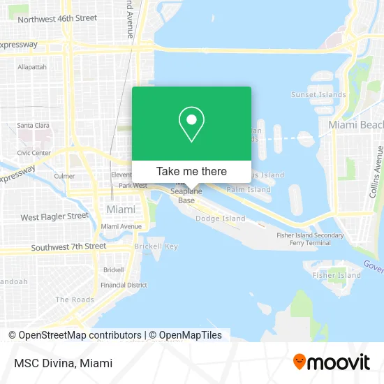 MSC Divina map