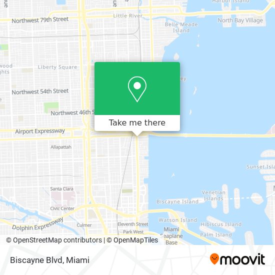 Mapa de Biscayne Blvd