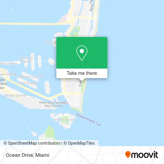 Ocean Drive map