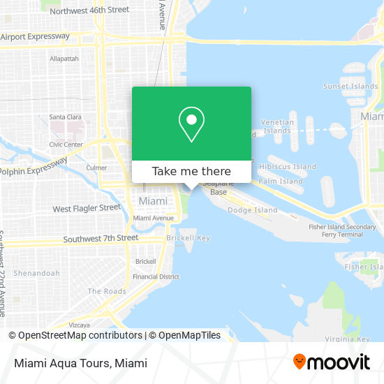 Mapa de Miami Aqua Tours