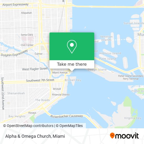Alpha & Omega Church map