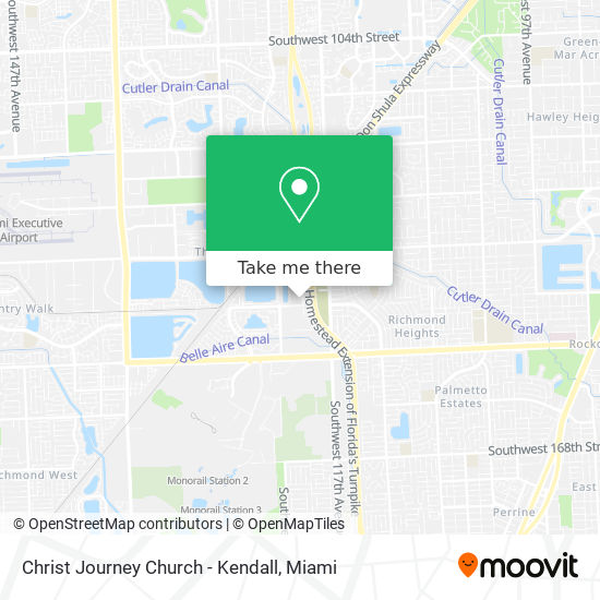Mapa de Christ Journey Church - Kendall