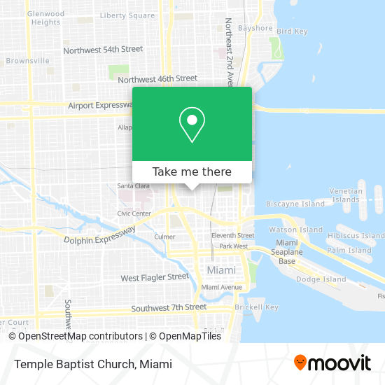 Temple Baptist Church map