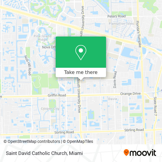 Saint David Catholic Church map