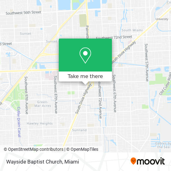 Mapa de Wayside Baptist Church