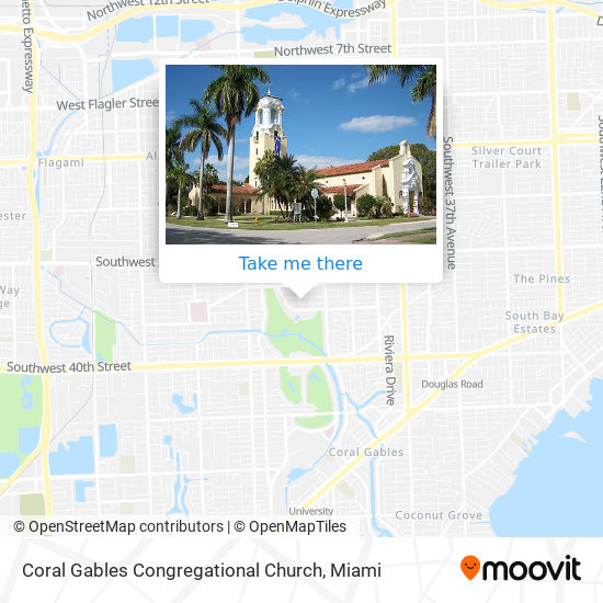 Coral Gables Congregational Church map