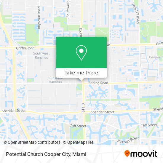 Potential Church Cooper City map