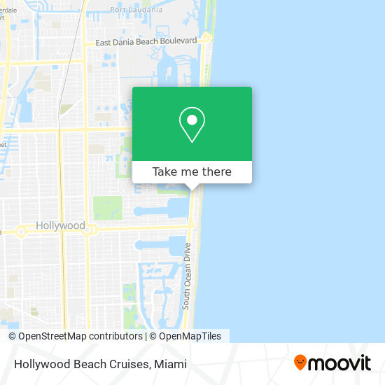 Hollywood Beach Cruises map