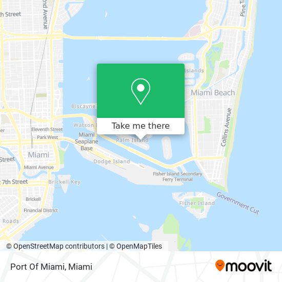 Mapa de Port Of Miami
