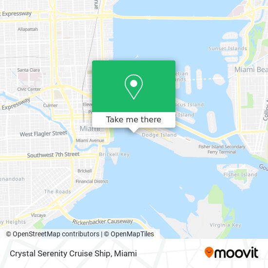 Mapa de Crystal Serenity Cruise Ship