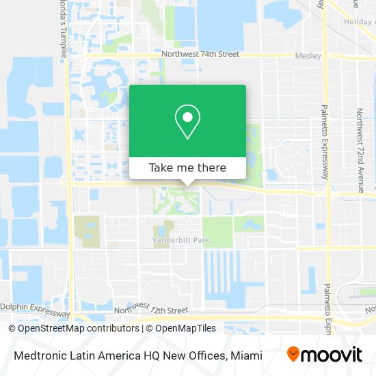 Medtronic Latin America HQ New Offices map