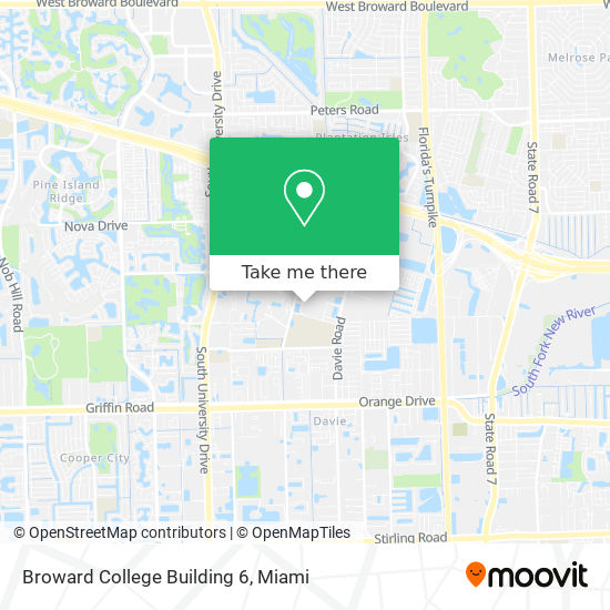 Broward College Building 6 map