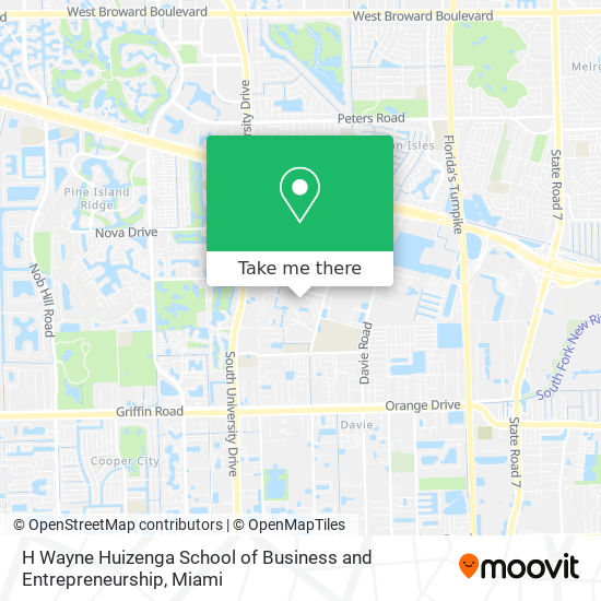 Mapa de H Wayne Huizenga School of Business and Entrepreneurship