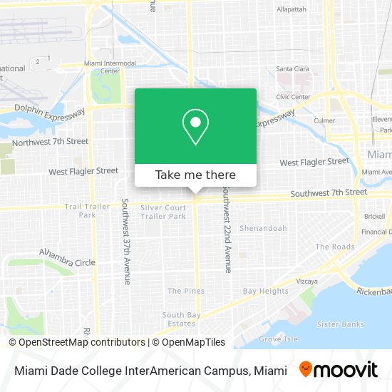 Miami Dade College InterAmerican Campus map
