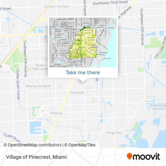 Village of Pinecrest map