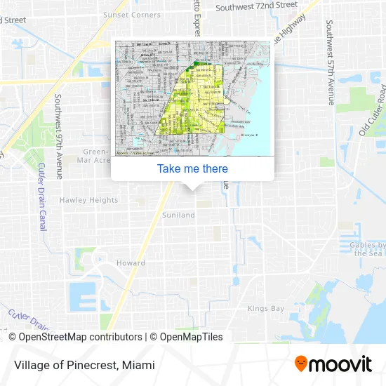 Village of Pinecrest map