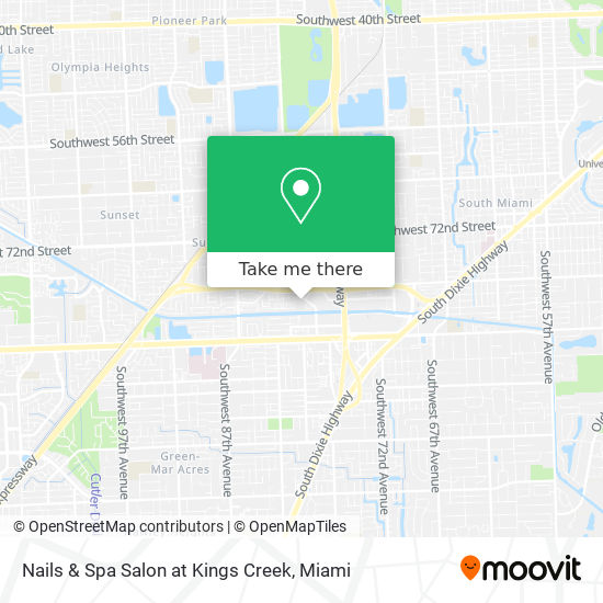 Mapa de Nails & Spa Salon at Kings Creek