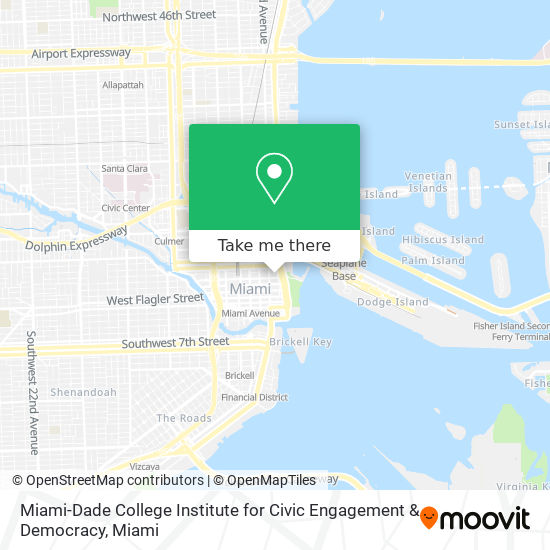 Miami-Dade College Institute for Civic Engagement & Democracy map