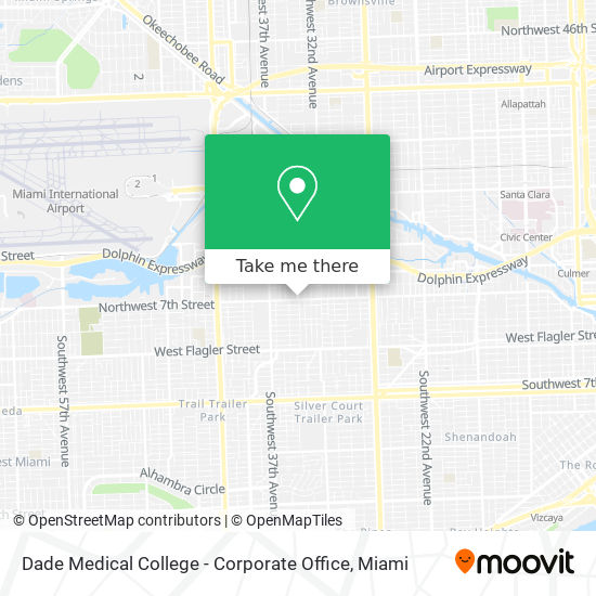 Dade Medical College - Corporate Office map