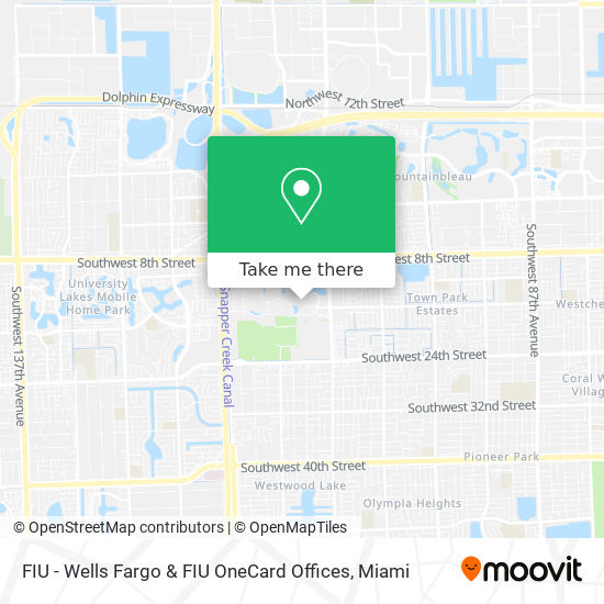 FIU - Wells Fargo & FIU OneCard Offices map