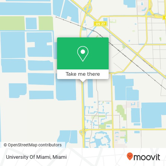 University Of Miami map