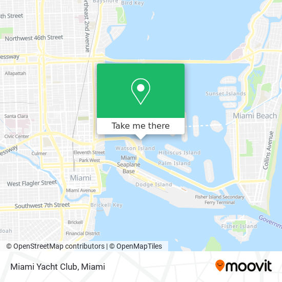 Miami Yacht Club map