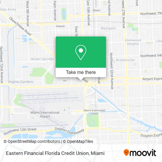 Eastern Financial Florida Credit Union map