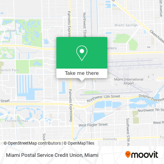 Miami Postal Service Credit Union map